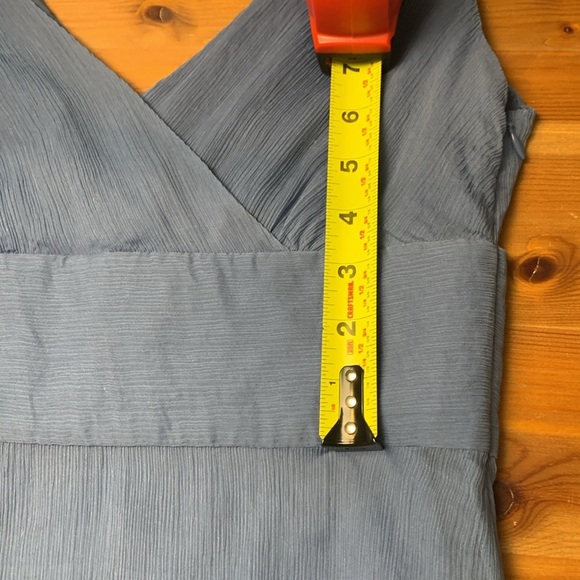 J.Crew Sophia 100% Silk Elegant Blue Sleeveless Dress - Picture 8 of 10